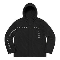 Supreme Curve Logos Ripstop Jacket 'Black White' SUP-FW20-162