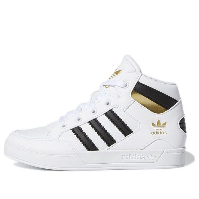 (GS) adidas Originals Hard Court Hi Shoes 'White Black Gold' FV5737