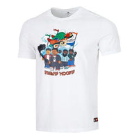 Men's adidas Cartoon Character Printing Athleisure Casual Sports Round Neck Short Sleeve White T-Shirt HE0866