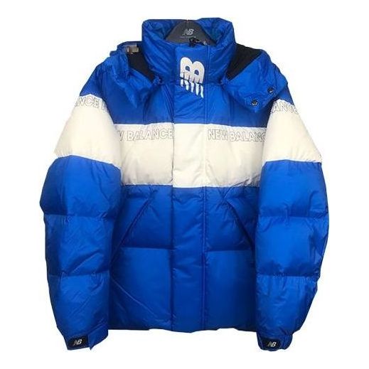 New Balance Colorblock Padded Jacket Asia Sizing 'Blue White' NP943011-BL