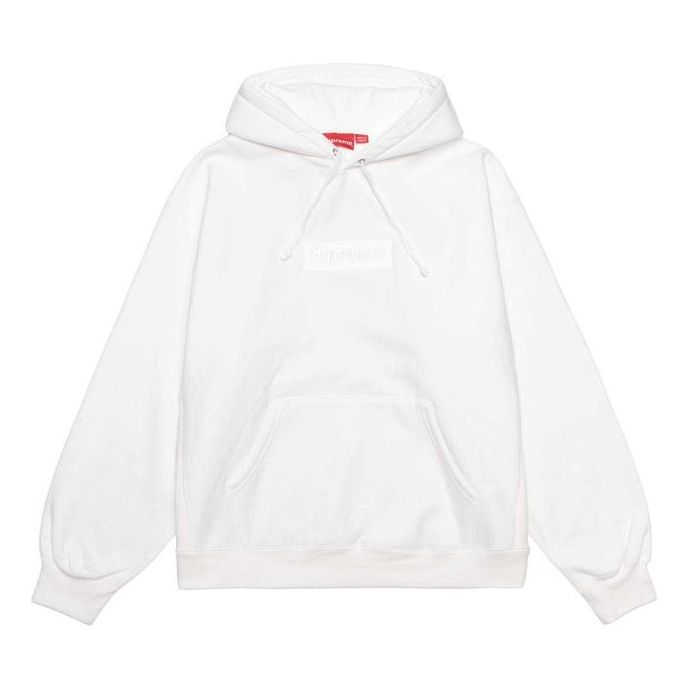 Supreme FW23 Box Logo Hooded Sweatshirt 'White' 166926