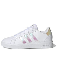 (GS) adidas Grand Court 2.0 Lifestyle Tennis 'White Iridescent' GY2326