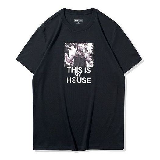 Li-Ning Way Of Wade Photo Graphic T-shirt 'Black' AHSQ065-1