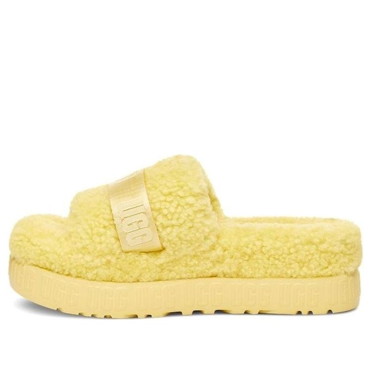 (WMNS) GG Fluffita Outdoor Thick Sole Yellow Sandals 1113475-MRT