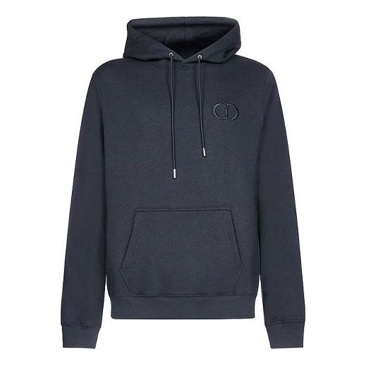 Men's DIOR Logo Printing Loose Navy Blue 113J698A-0531-585