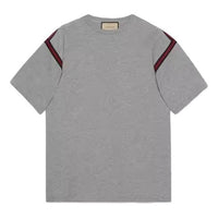 Gucci Cotton Jersey T-shirt With Web 'Grey' 768443-XJF7G-1056