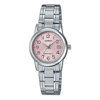 CASIO Quartz Stainless Steel Strap Pink Watch Dial Pink Analog LTP-V002D-4B
