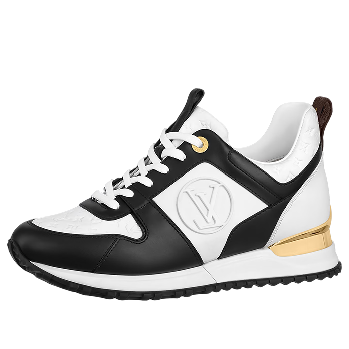 (WMNS) حذاء رياضي Run Away من LOUIS VUITTON باللون الأسود الذهبي 1ABP7I