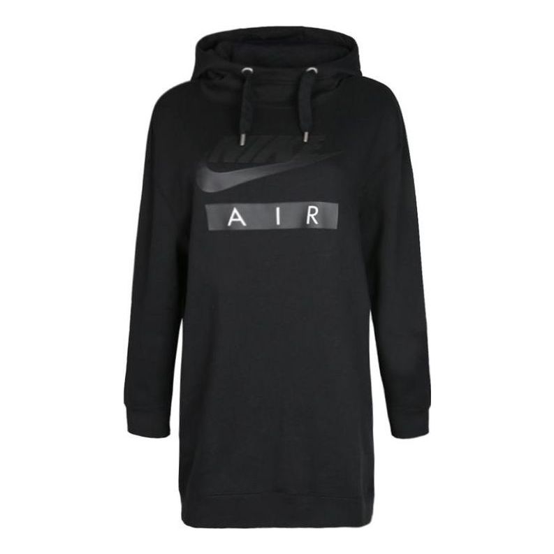 (WMNS) Nike Air Hooded Dress 'Black White' AH0236-010
