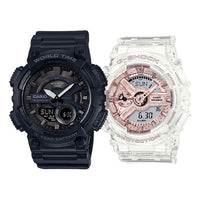 CASIO Baby-G 'Black & White' AEQ-110W-1B&GMA-S110SR-7A