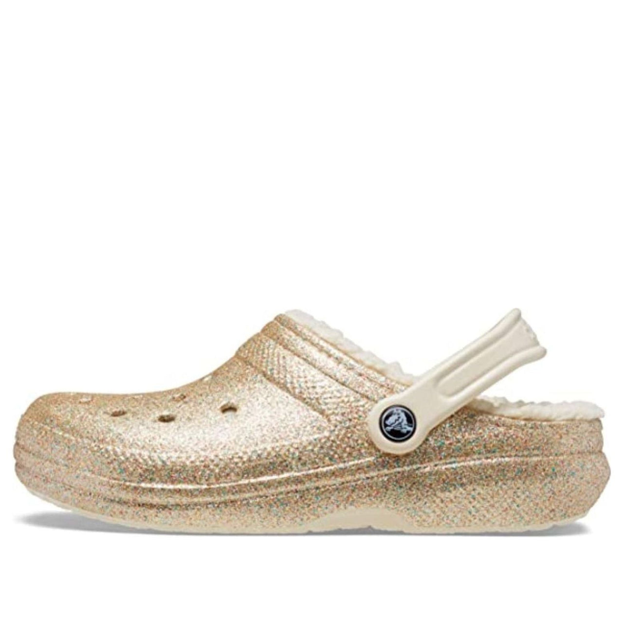 (WMNS) Crocs Classic Glitter Lined Clogs 'Gold' 504271
