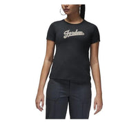 (WMNS) Air Jordan Slim Fit T-Shirt 'Black' FN5390-010