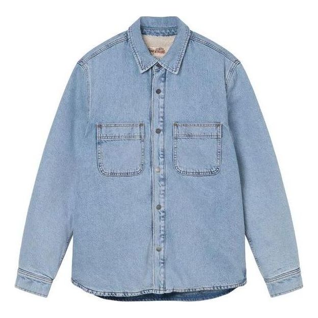 Stussy Sherpa Lined Shirt 'Blue' 1110244