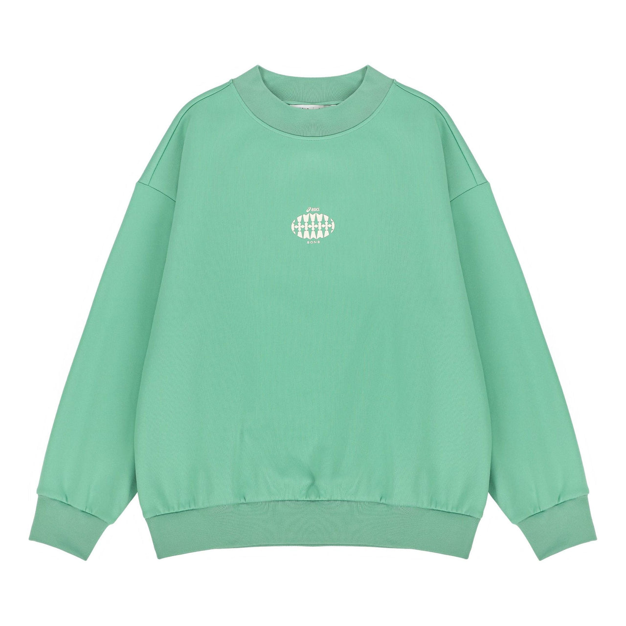 ASICS x 8ON8 Crossover Sports Loose Round Neck Pullover Couple Style Green 2203A123-300