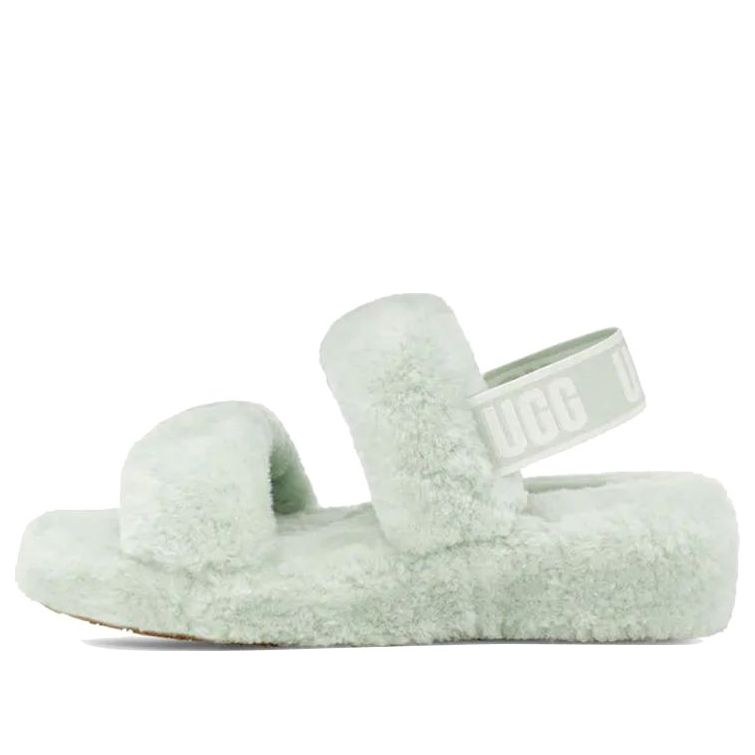 (WMNS) UGG Oh Yeah Thick Sole Sandals Mint Green 1107953-RMN