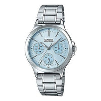 Casio Dress Analog Watch 'Light Blue Silver' LTP-V300D-2A