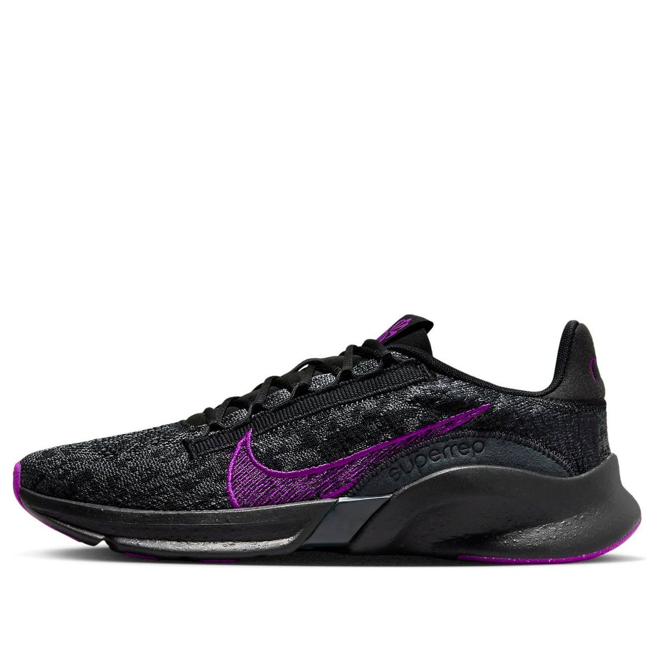 (WMNS) Nike SuperRep Go 3 Flyknit Next Nature 'Anthracit Vivid Purple' DH3393-007