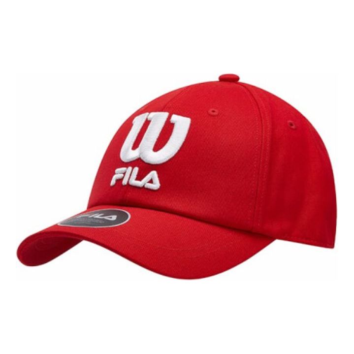 FILA Large Alphabet Embroidered Baseball Cap Red A13U033201F-RD