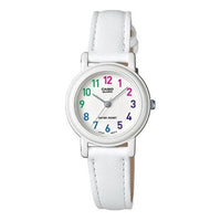 CASIO Classic Fashion Elegant Minimalistic Macaron Waterproof Retro Quartz Leather Strap Watch White Analog LQ-139L-7BJH