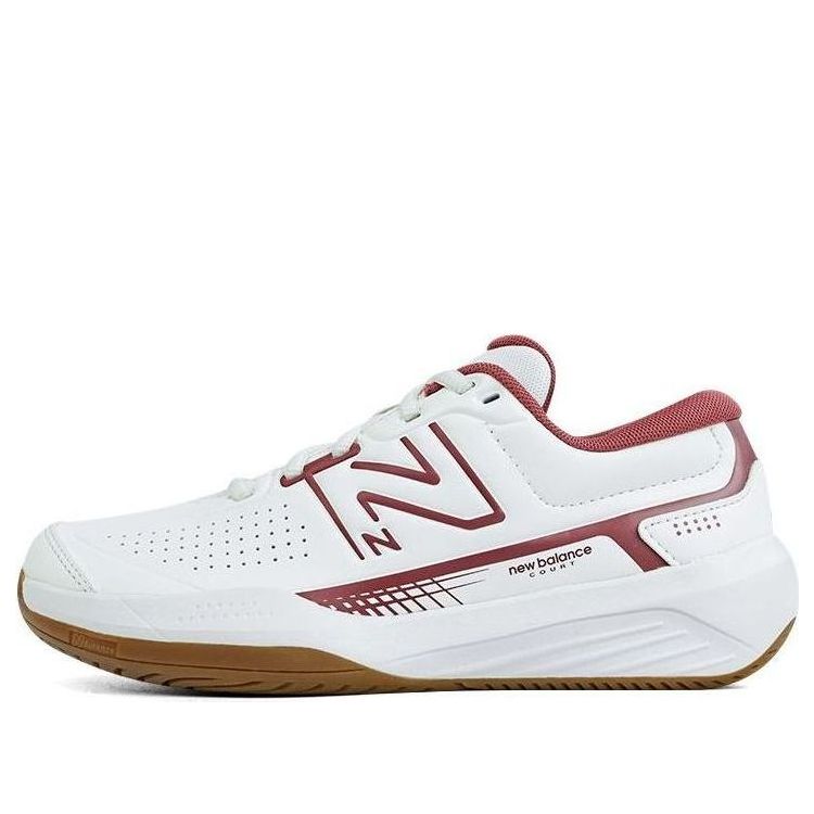 (WMNS) New Balance 696 V5 Hard Court Tennis Shoes 'White Red' WCH696D5