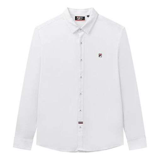 FILA Long Sleeves Shirt Casual White F11M031401FWT
