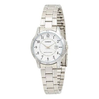 CASIO Quartz Waterproof Silver Analog LTP-V004D-7BUDF