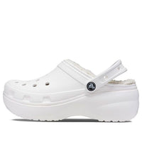 (WMNS) Crocs Classic Platform Lined Clogs 'White' 207938-100