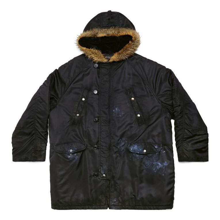 Balenciaga Military Parka 'Black' 751730TMO131000