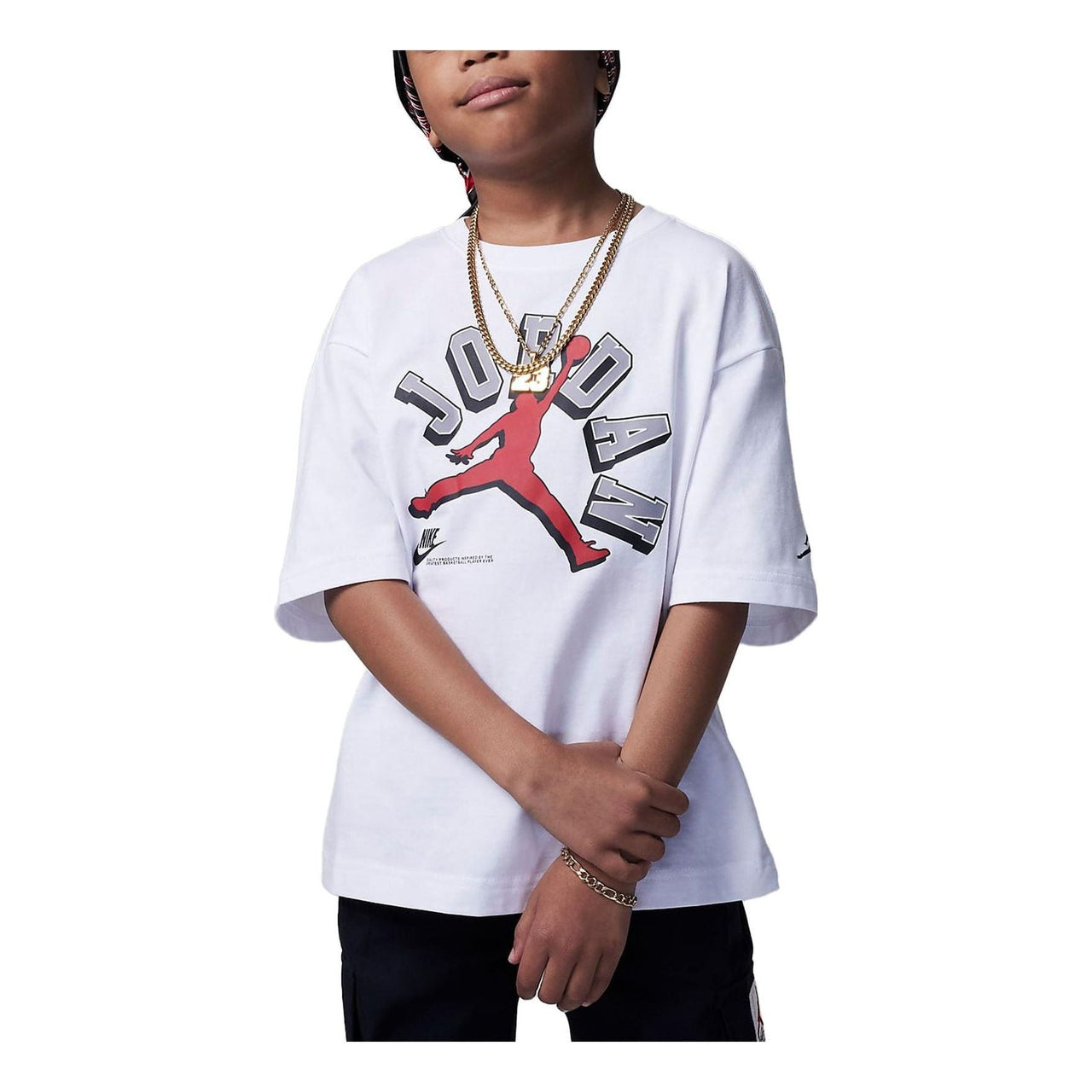 (GS) Air Jordan Varisty Jumpman T-Shirt 'White' FV2531-100