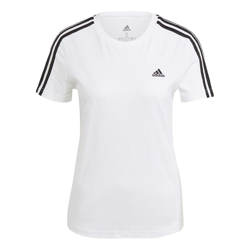 (WMNS) adidas W 3s T Sports Short Sleeve White T-Shirt GL0783