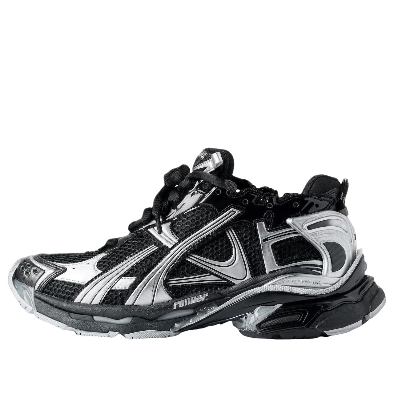 Balenciaga Runner Sneaker 'Black Silver' 772774W3RMU1100