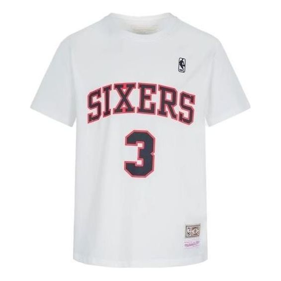 Mitchell & Ness x NBA Philadelphia 76ers T-shirt 'Allen Iverson 3' MNJYSST230132-WHITE