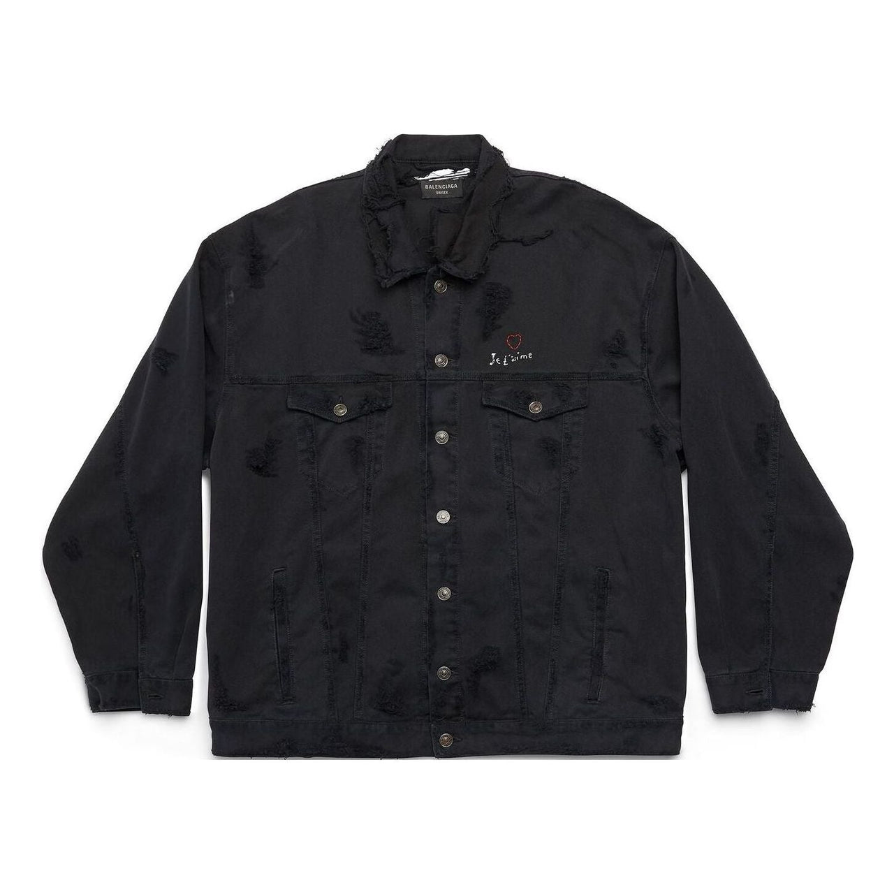 Balenciaga Je t'aime Oversized Jacket 'Black' 751357TNW111700