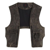 Air Jordan x J Balvin Leather Vest 'Brown Black' FJ6134-010