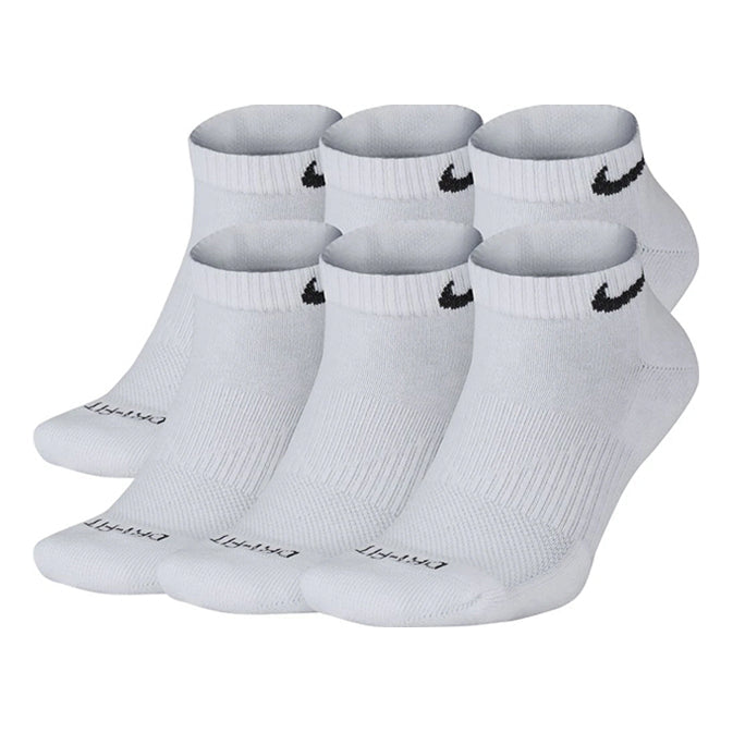 Men's Nike Logo Jacquard Sports 6 White Socks SX7042-100