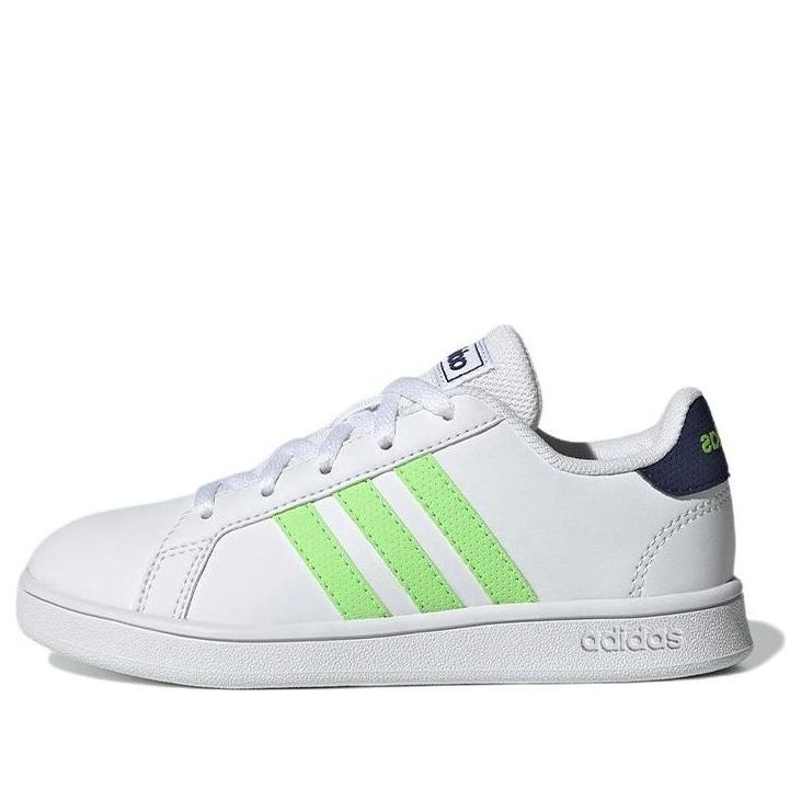 (GS) adidas Grand Court Base 'Cloud White Solar Green' GX5743