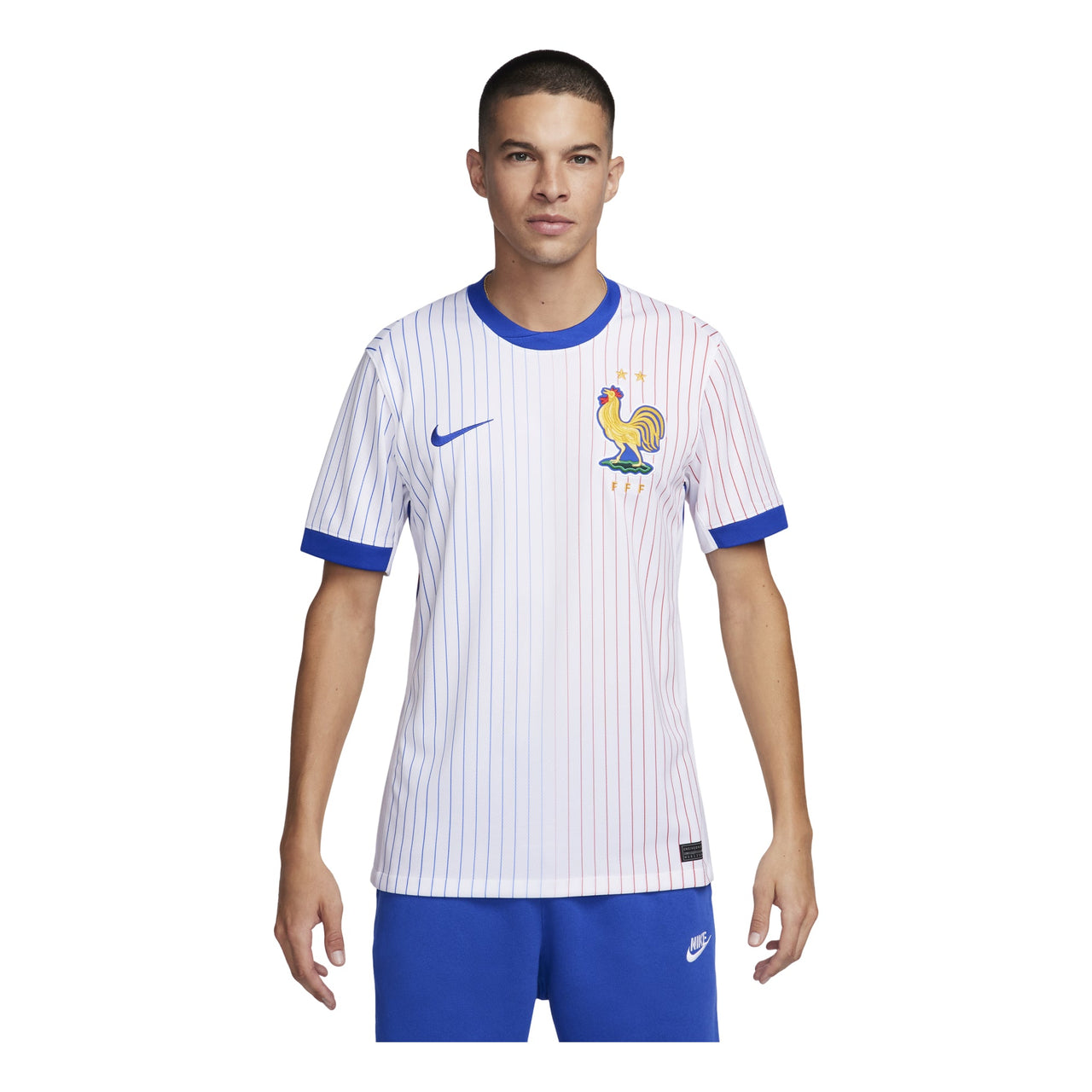 Nike France FFF 24/25 Stadium Away Soccer Jersey 'White Blue' FJ4273-100