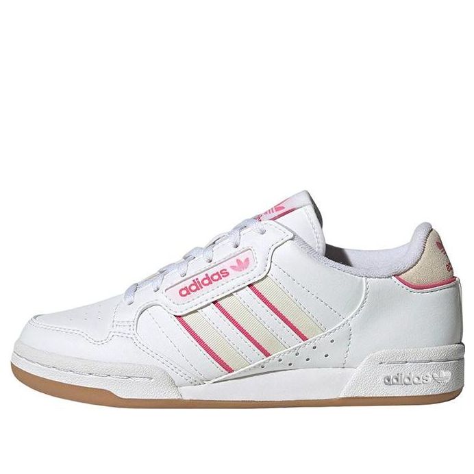 (GS) adidas Continental 80 Stripes 'White Solar Pink' GY9349