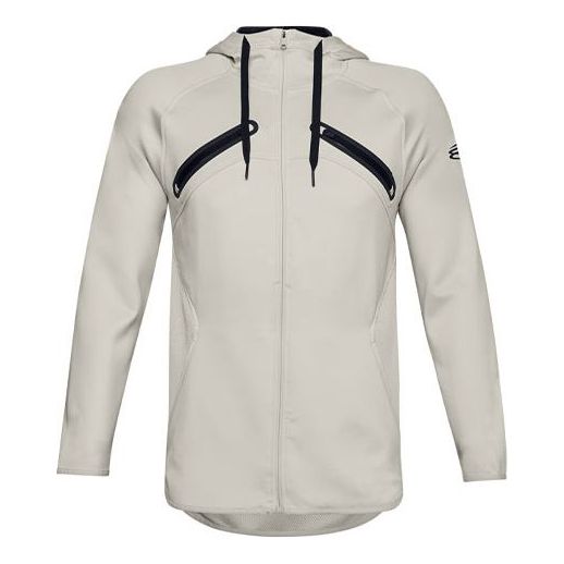Under Armour Curry Stealth Basketball Sports Hooded Jacket 'White' 1356996-110