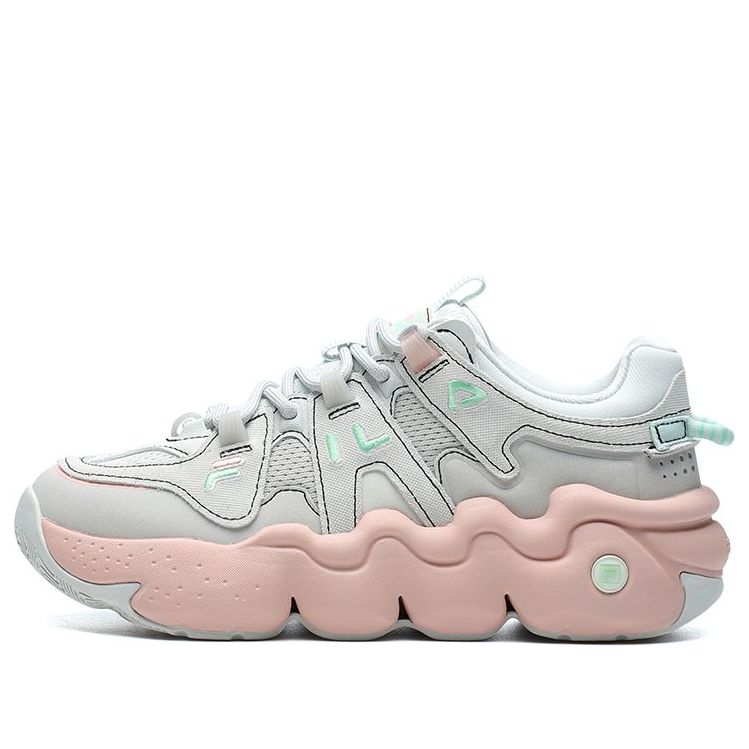 (WMNS) FILA Barricade Low Sneakers 'Grey Pink White' F12W211121FBA