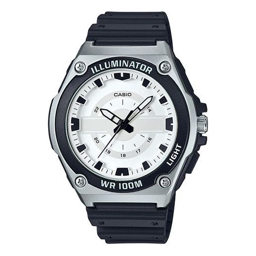 CASIO Male YOUTH Japan / South Korea Fashion Waterproof White Dial Mens White Analog MWC-100H-7A