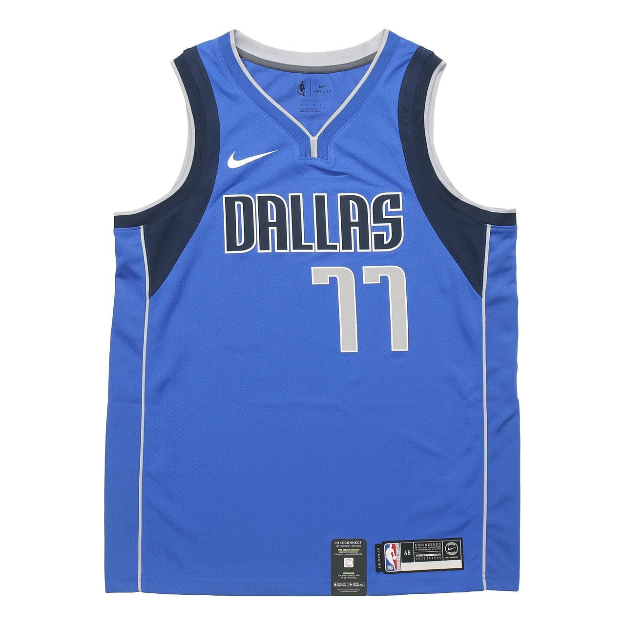 قميص كرة السلة Nike NBA Luka Doncic، قميص/سترة SW Fan Edition Team Limited Mavericks رقم 77 أزرق 864469-487