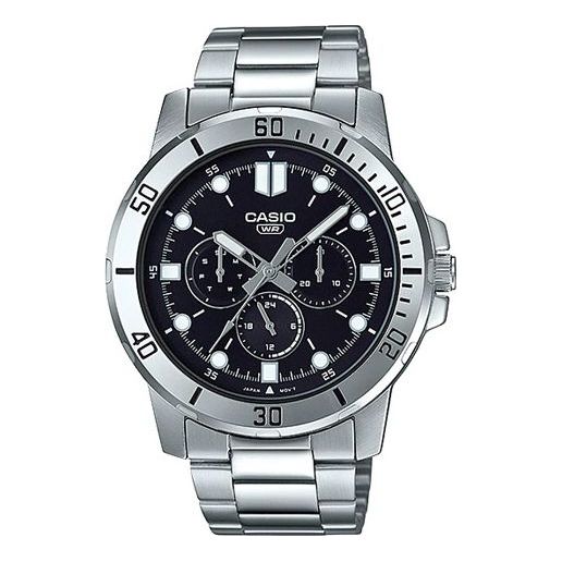 CASIO Sports Quartz Waterproof Mens Black Analog MTP-VD300D-1E