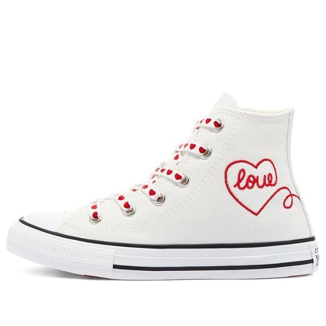 Converse Chuck Taylor All Star High GS 'Valentine's Day - White' 671125C
