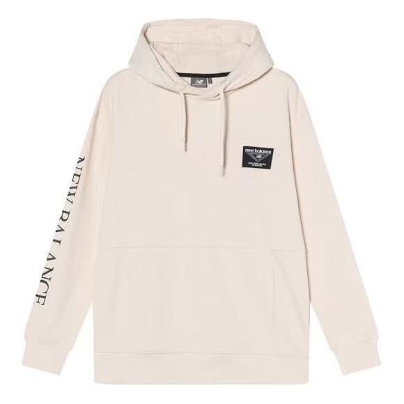 New Balance Casual Letters Print Hoodie Asia Sizing 'Cream White' NC943021-CRE