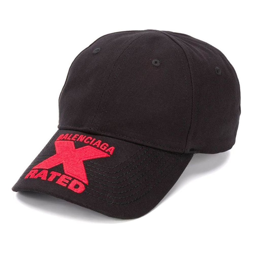 Balenciaga x Rated Cap 'Black Red' 617144410B21074