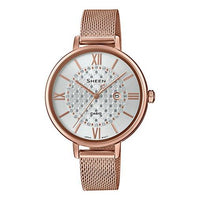 CASIO Waterproof SHEEN Quartz Sapphire Crystal Rose Gold Analog SHE-4059PGM-7AU