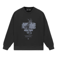 Li-Ning Sports Living Series CF Embroidered Pattern Loose Pullover 'Black' AWDS599-1