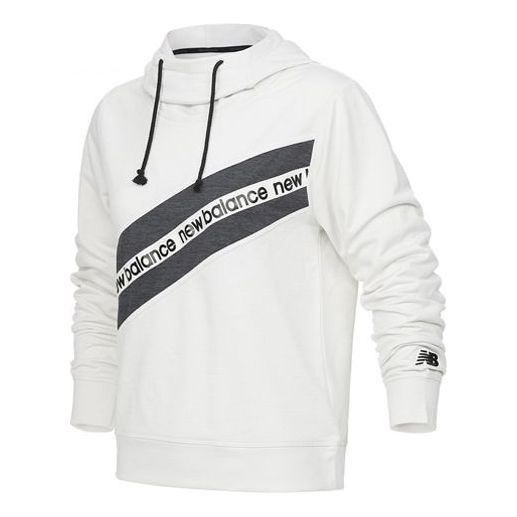(WMNS) New Balance Relentless Terry Layer Hoodie 'White Grey' AWT21179-SST