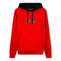 New Balance Logo Print Sport Hoodie 'Red Black' NCA1A023-RD